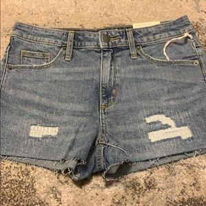 High Rise Jean Shorts